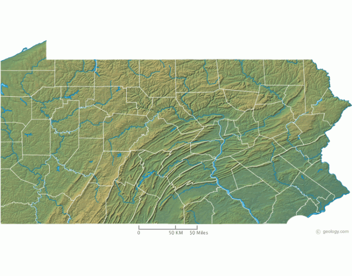 MAJOR RIVERS, LAKES AND STREAMS OF PENNSYLVANIA Quiz