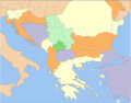 Fővárosok - Balkán-félsziget államai