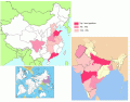 Populated Divisions of China & India - Tier 2