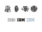 Evolution of Logos: IBM