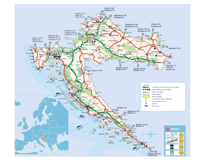 Promet Split Route Map Promet RH Quiz
