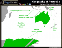 Capitals of States and Territories of Australia