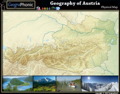 Geography of Austria : Physical Map