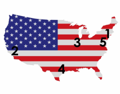 USA - five biggest cities