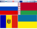 FLAG OF THE COUNTRIES OF EASTERN EUROPE