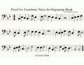 Trombone - 1st five notes for beginning band