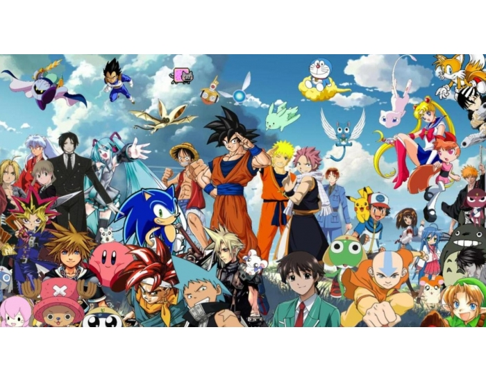 MATCH THE ANIME/VIDEOGAME CHARACTER! (3 unlabeled) — Printable Worksheet