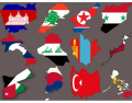 Flag maps Asia part 1