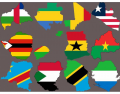 Flag maps Africa part 3