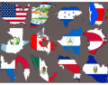 Flag maps North & Central America