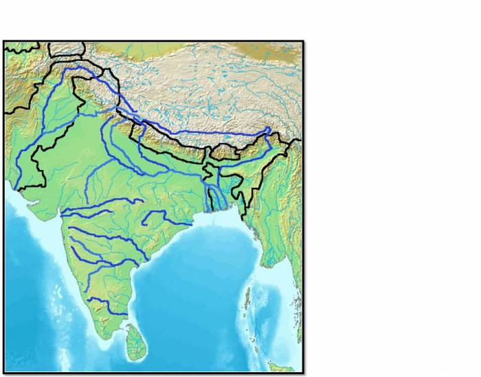 Map Of India Rivers