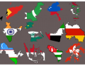 Flag maps Asia part 4