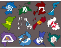 Flag maps Japans prefectures part 2