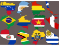 Flag maps South America