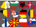 Flag maps Europe part 1