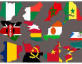 Flag maps Africa part 1