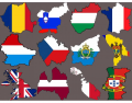 Flag maps Europe part 2