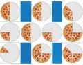  Pizza Slices, Fractions