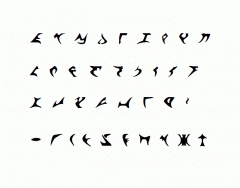 KLI pIqaD, the Klingon alphabet