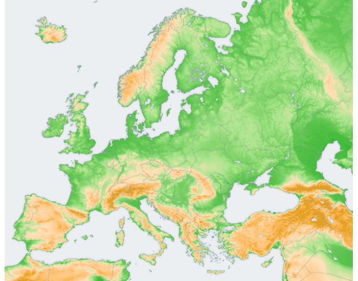 Evropa - reljef Quiz