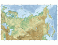 Physical Map of Russia