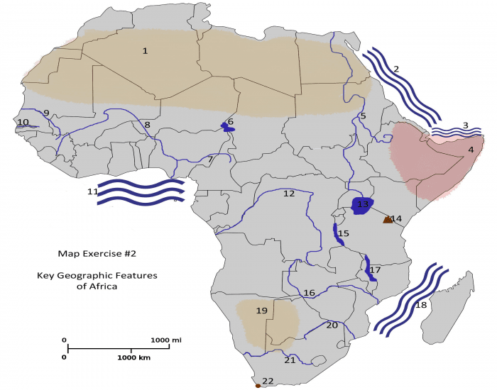 Physical Features of East Africa Quiz
