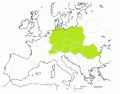 Srednja Evropa- politička karta