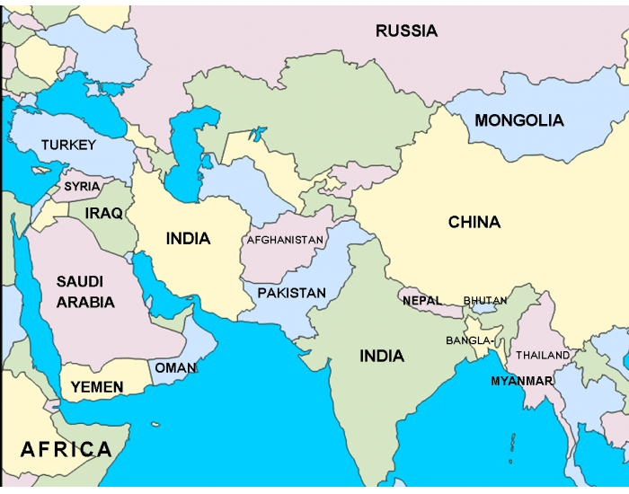 Central Asia Map Quiz