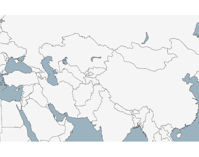 Physical Features Central Asia Map Quiz