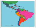 Politička karta Južne Amerike