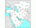 Southwest Central Asia Map Game