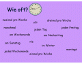 Wie oft?/how often? in German