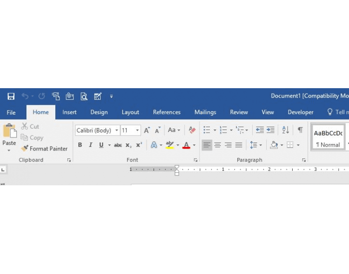 Microsoft Word Ribbon - Home Tab — Printable Worksheet