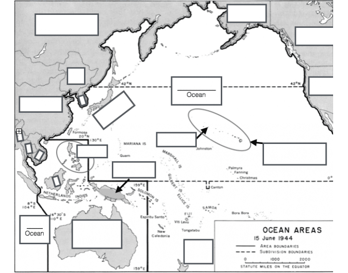 World War II Pacific Theater Map Quiz