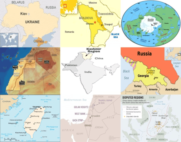 Disputed Countries Important Territorial Disputes Quiz