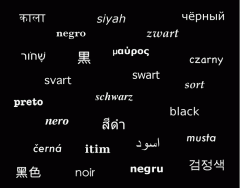 BLACK in any language