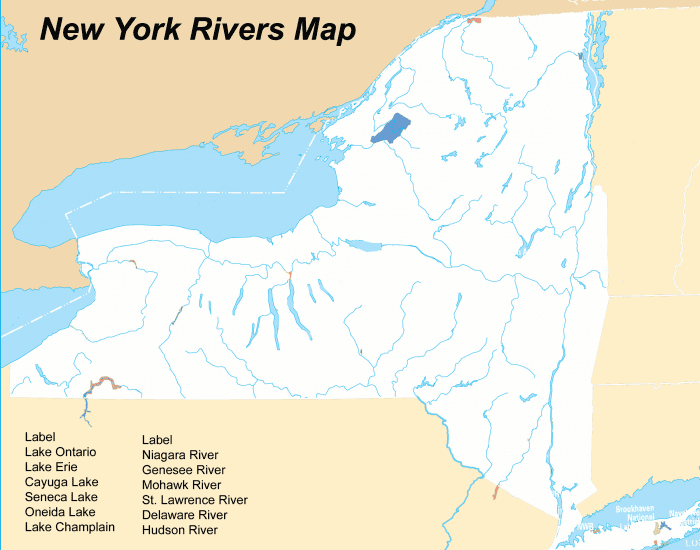 Ny Rivers New York Rivers and Lakes Quiz