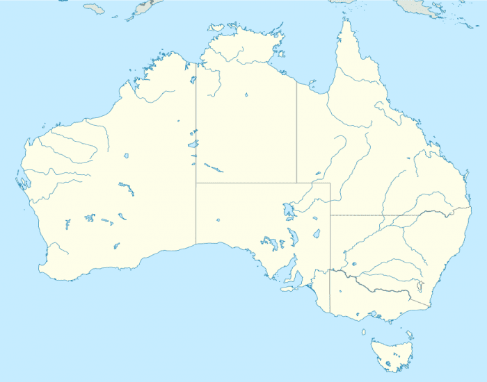 Australia - obiekty geograficzne (łatwe) Quiz