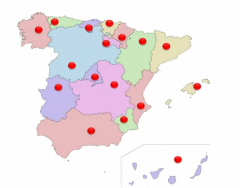 Spain, Regions and their Capitals