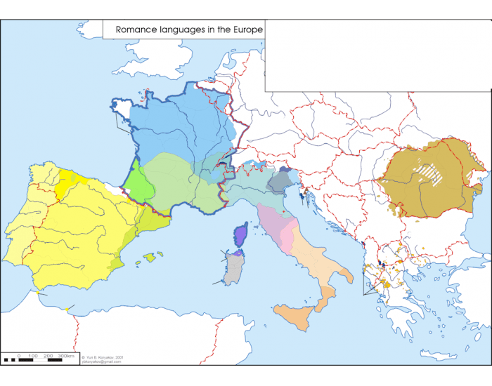 Romance languages in Europe Quiz