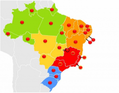 Brazil, States and their Capitals