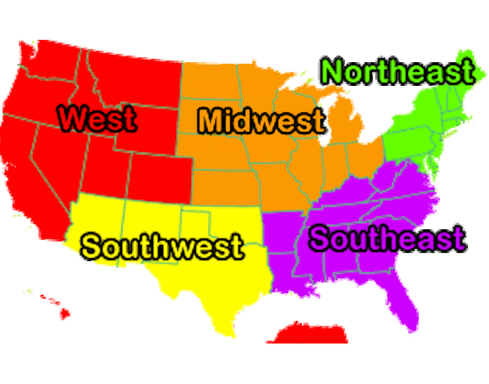 Southwest States & Capitals Quiz