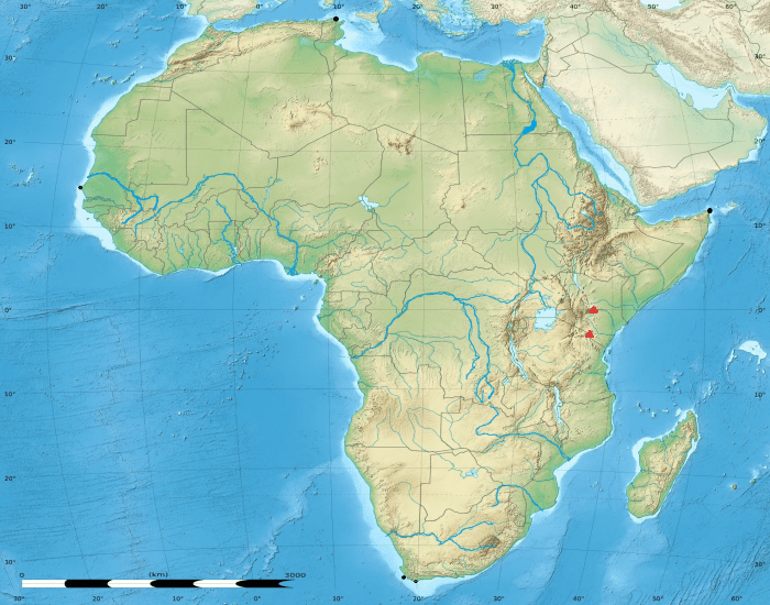 Afrika partvonala (egy kis része Ázsia) Quiz