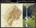 Physical Map of Lesotho | Quiz