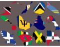 Flag maps Caribbean