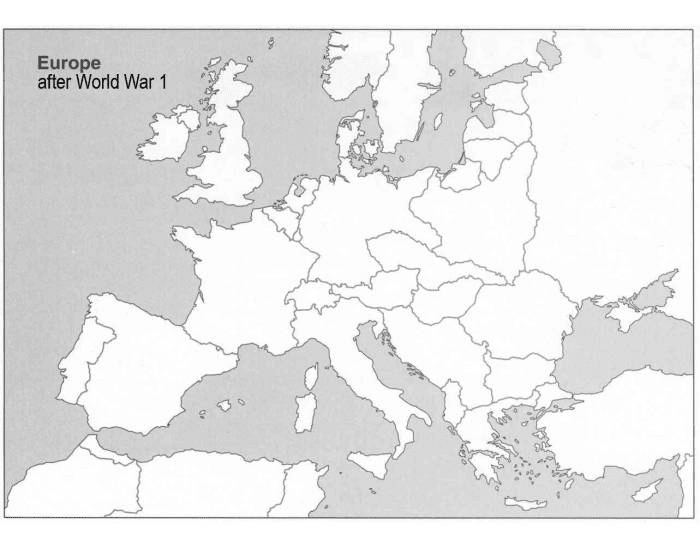 Post Ww1 European Map Quiz