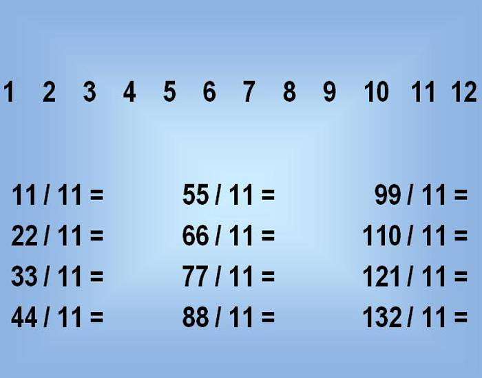 TABUADA - MATH TABLE - MULTIPLICATION - ( 11 X ) . Quiz