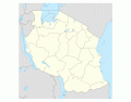 Region-Country Borders : Tanzania