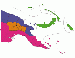 Region-Country Borders : Papua New Guinea