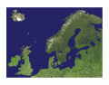 Fizičkogeogeografska karta Severne Evrope